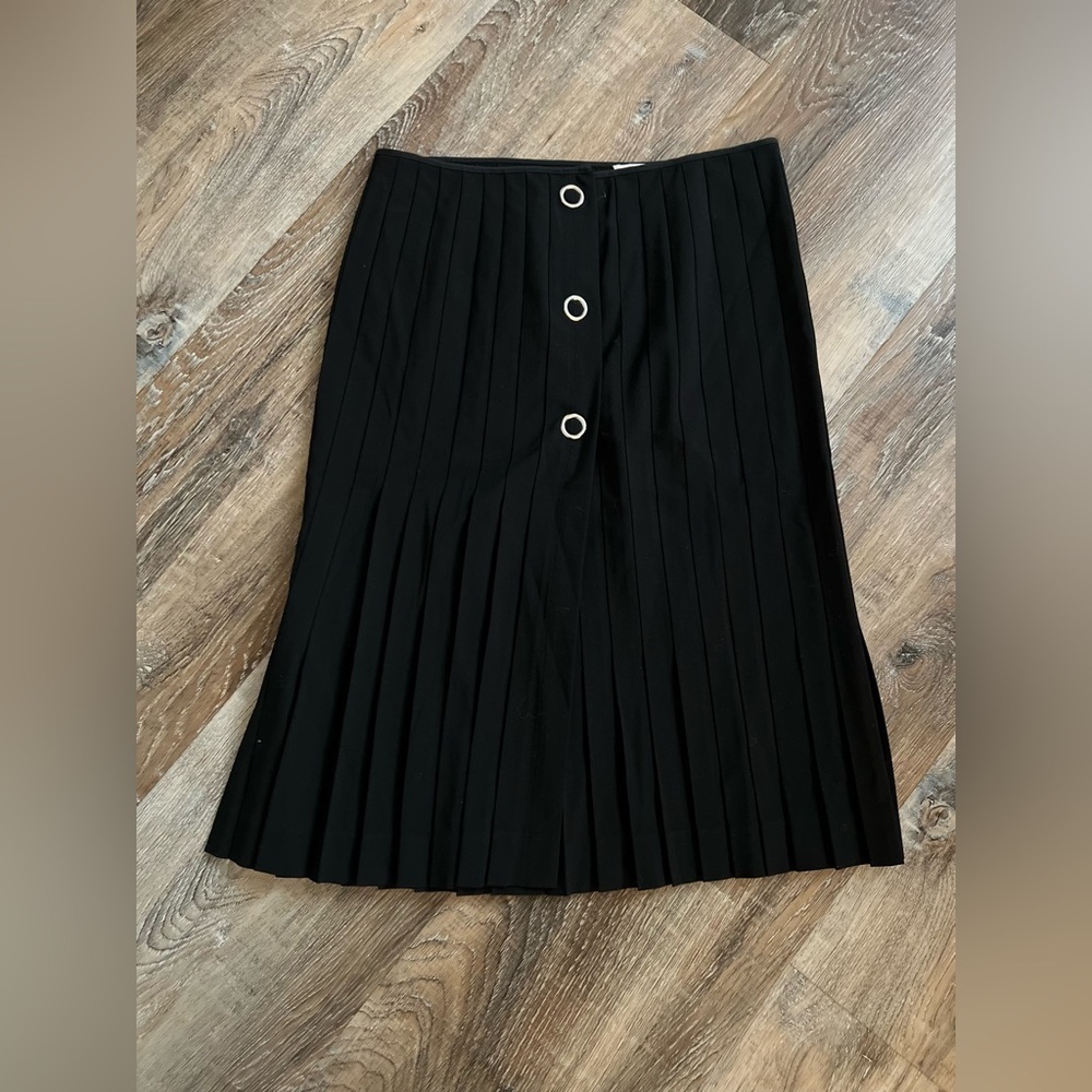 Vintage pleated wool blend classy chic skirt